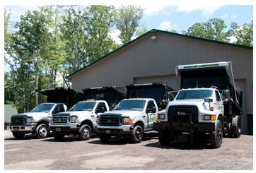 Heavy equipment used for excavation and grading by Mountain Landscaping