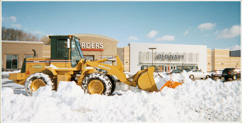 Snow Plowing & Ice Management project by Mountain Landscaping